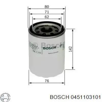 0 451 103 101 Bosch масляный фильтр