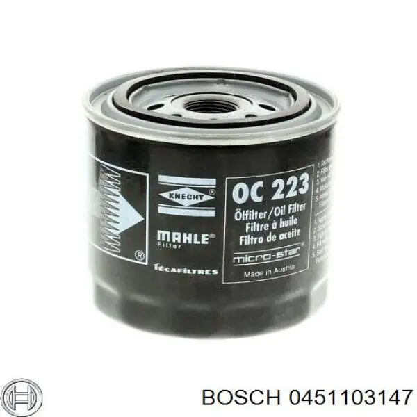 Купить 0451103147 Bosch Фильтр центробежный очистки масла