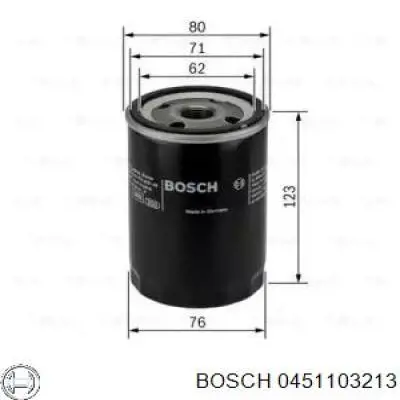 Масляный фильтр 0451103213 Bosch