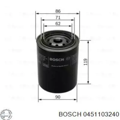 0451103240 Bosch масляный фильтр