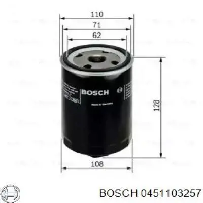 0 451 103 257 Bosch масляный фильтр