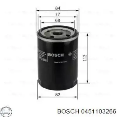 0 451 103 266 Bosch масляный фильтр