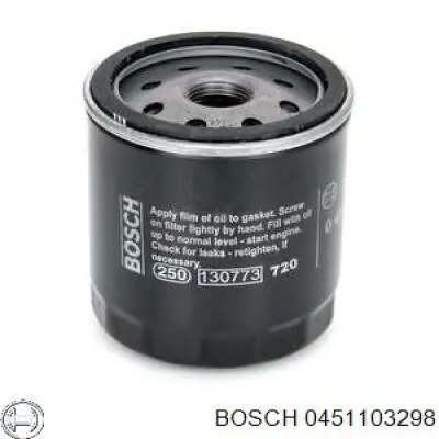 Filtro de aceite 0451103298 Bosch