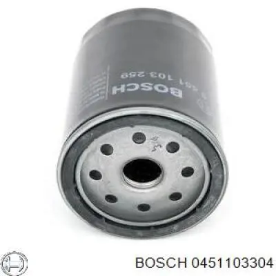 Filtro de aceite 0451103304 Bosch