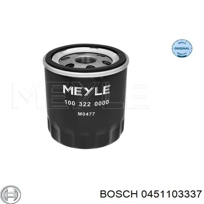 Filtro de aceite 0451103337 Bosch