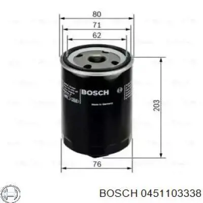 0451103338 Bosch масляный фильтр