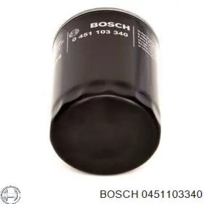 Filtro de aceite 0451103340 Bosch