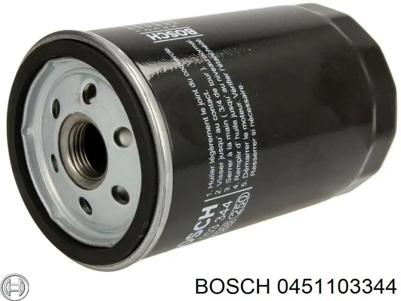 0451103344 Bosch масляный фильтр