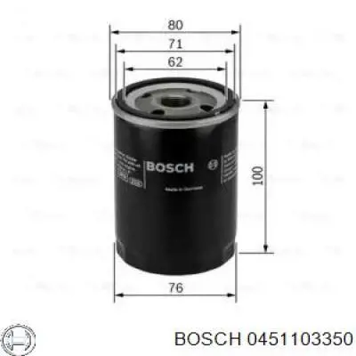 Фільтр масляний 0451103350 Bosch