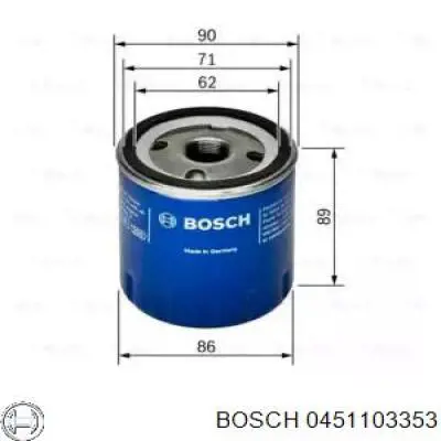 0 451 103 353 Bosch масляный фильтр
