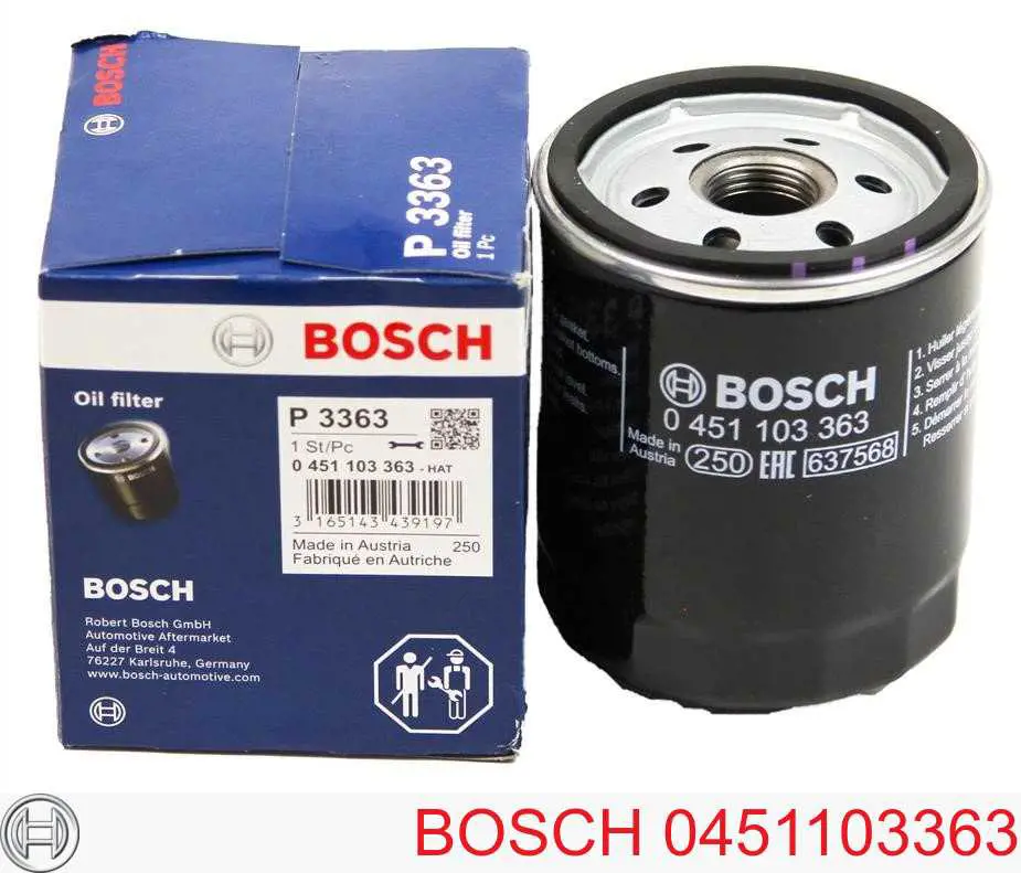 0451103363 Bosch Масляный фильтр двигателя
