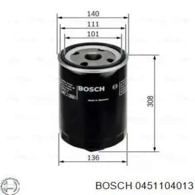 0451104013 Bosch масляный фильтр