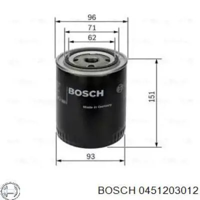Фильтр очистки масла центробежный Bosch 0451203012 цена, от 5.65 USD