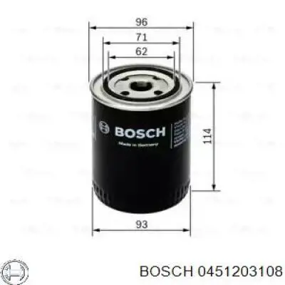 Фильтр очистки масла центробежный Bosch 0451203108 цена, от 7.49 USD