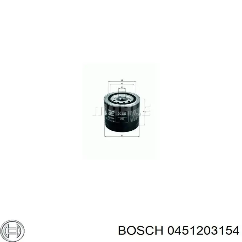 Фільтр масляний 0451203154 Bosch