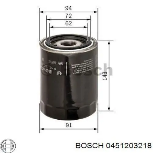 Масляный фильтр 0451203218 Bosch