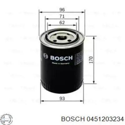 0 451 203 234 Bosch масляный фильтр