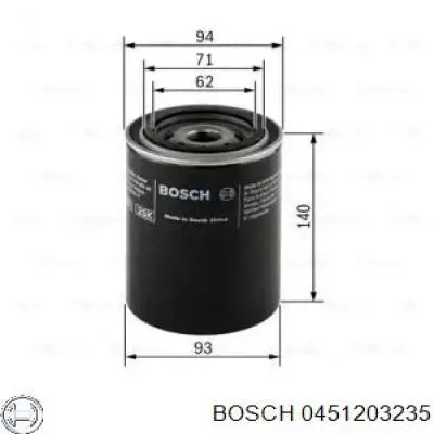 Масляный фильтр 0451203235 Bosch