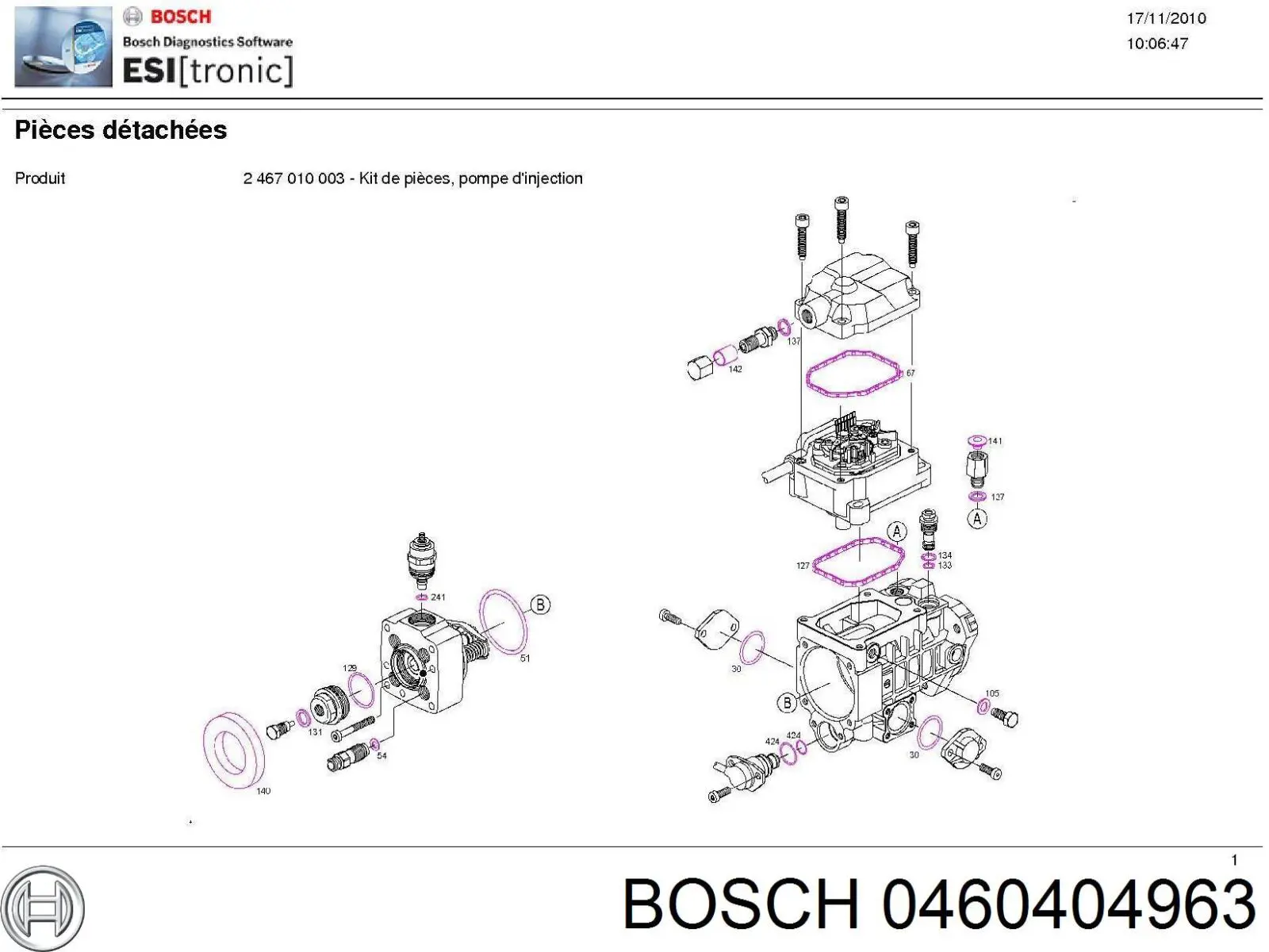 0460404963 Bosch Насос топливный высокого давления (ТНВД)