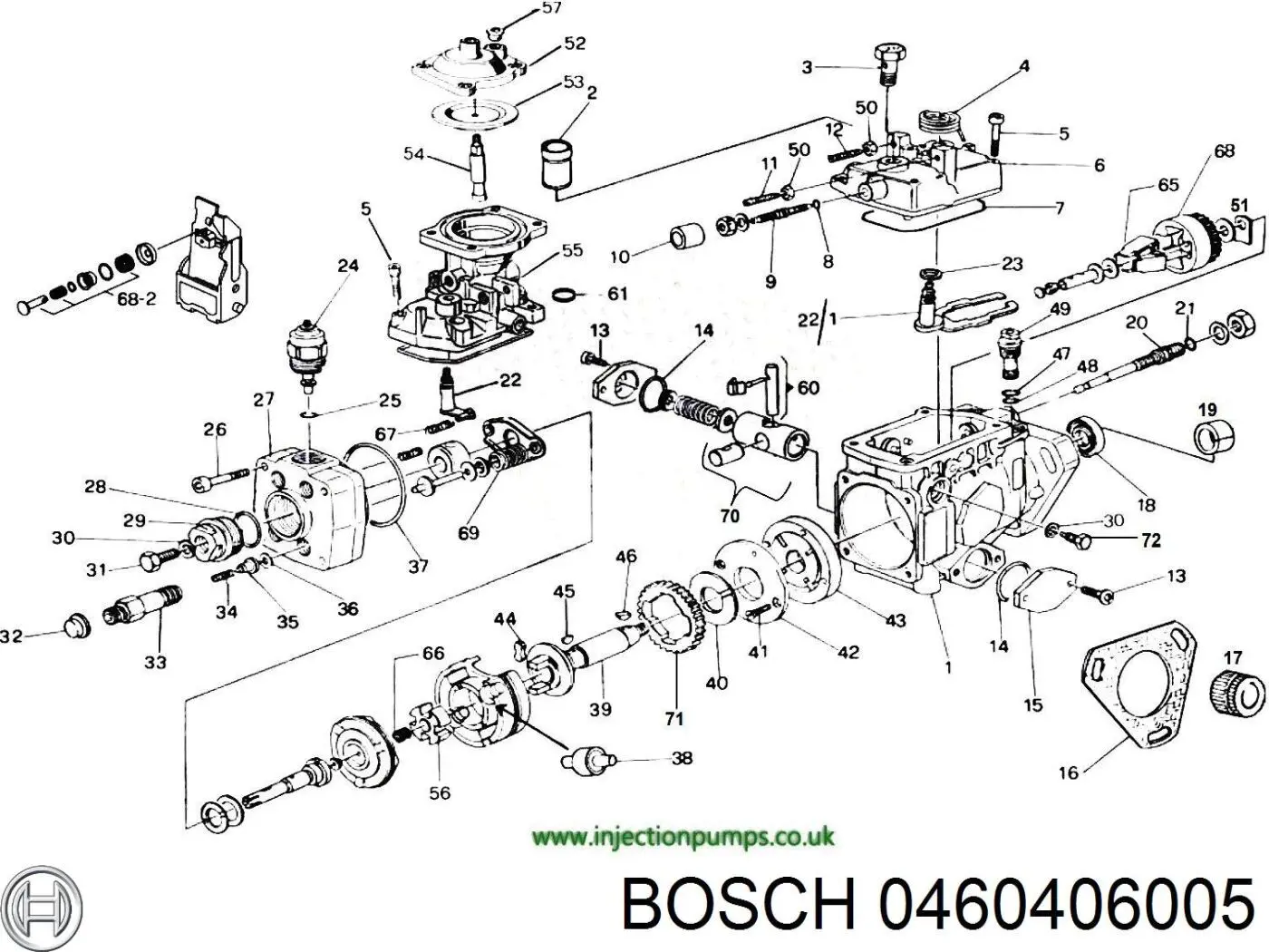 0460406005 Bosch Насос топливный высокого давления (ТНВД)