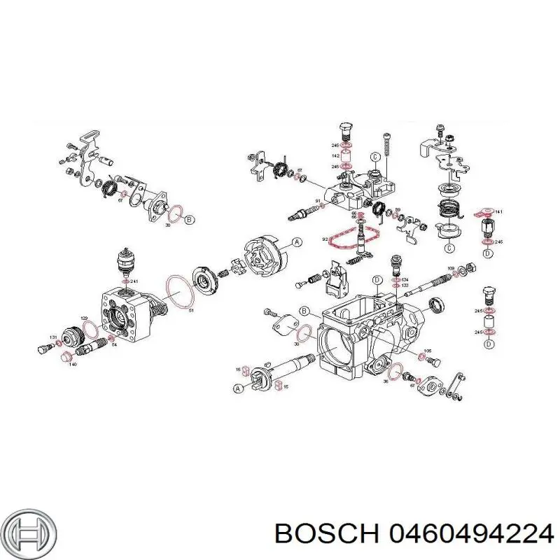 Насос топливный высокого давления (ТНВД) Bosch 0460494224 цена, от 177.77 USD