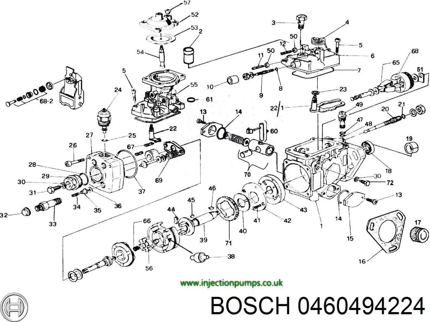 Насос топливный высокого давления Bosch 0460494224