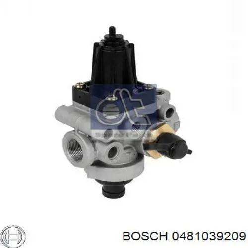 Клапан ограничения давления пневмосистемы BOSCH 0481039209
