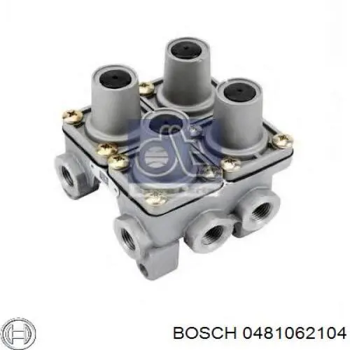 0481062104 Bosch клапан ограничения давления пневмосистемы