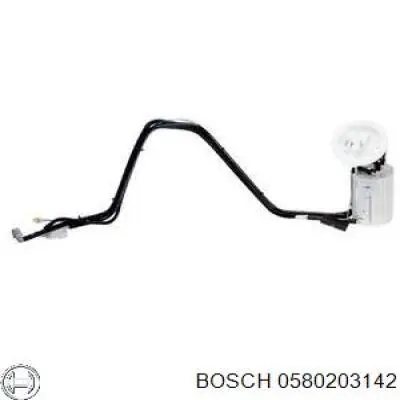 0 580 203 142 Bosch módulo de bomba de combustível com sensor do nível de combustível