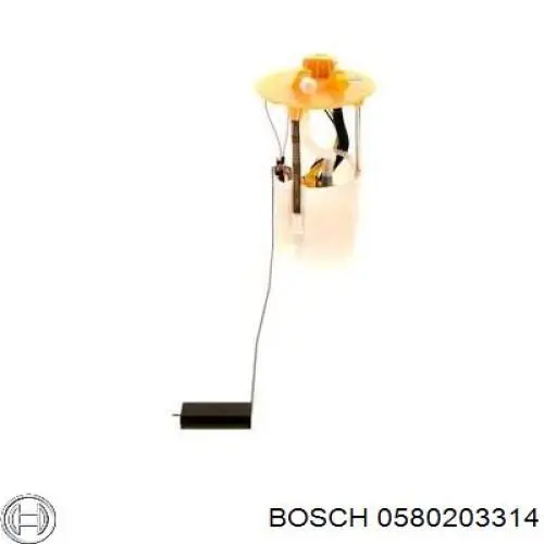 0580203314 Bosch módulo de bomba de combustível com sensor do nível de combustível