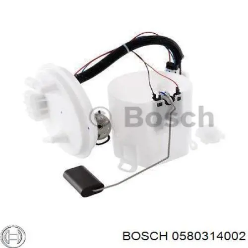 0 580 314 002 Bosch módulo de bomba de combustível com sensor do nível de combustível