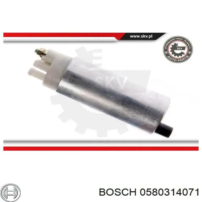 Bomba de combustible eléctrica sumergible 0580314071 Bosch