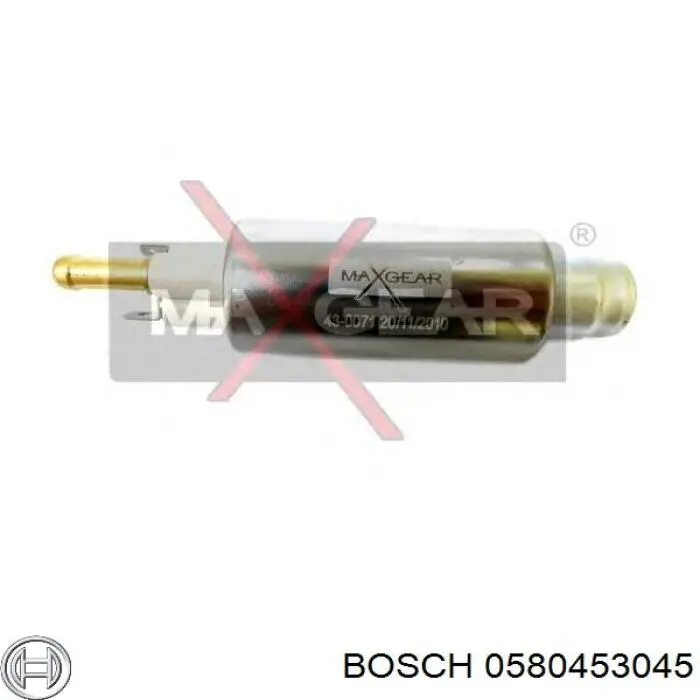 Элемент-турбинка топливного насоса Bosch 0580453045 цена, от 29.46 USD
