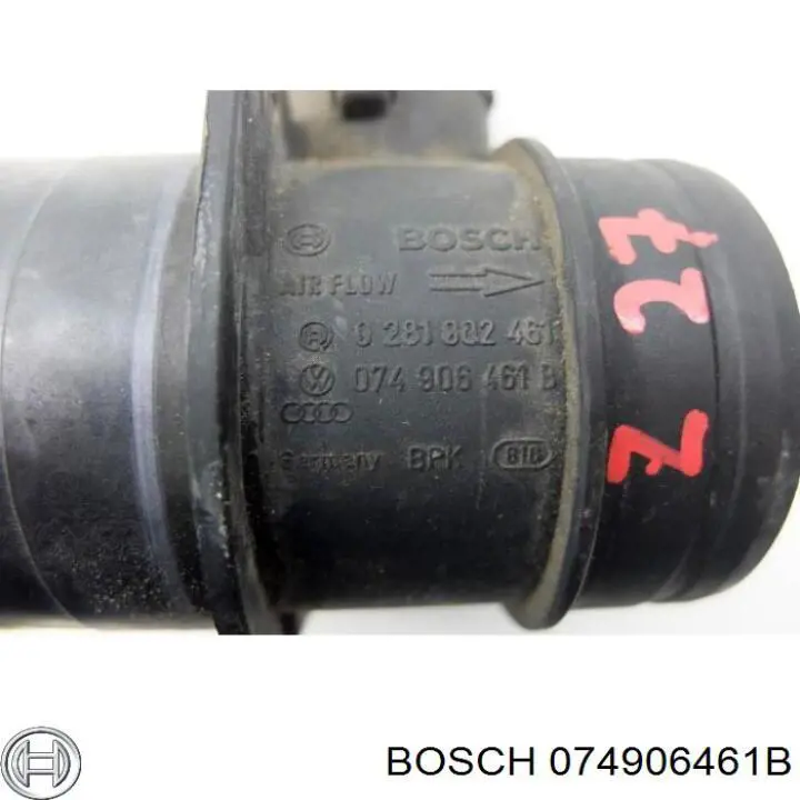Датчик массового расхода воздуха Bosch 074906461B цена, от 12.67 USD