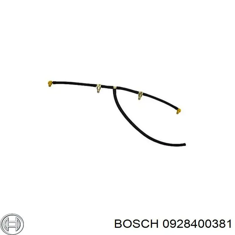 Трубка топливная, обратная от форсунок Bosch 0928400381