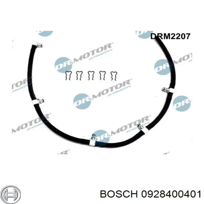 Обратная топливная трубка 0928400401 Bosch