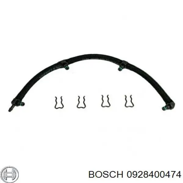 Tubo De Combustible Atras De Las Boquillas 0928400474 Bosch