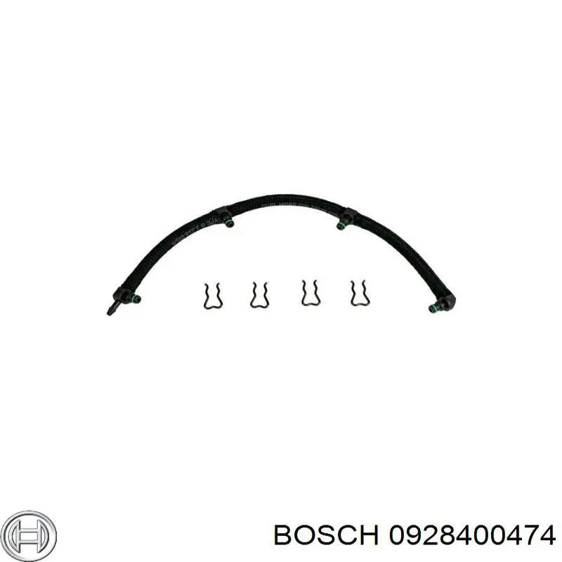 Трубка топливная, обратная от форсунок Bosch 0928400474