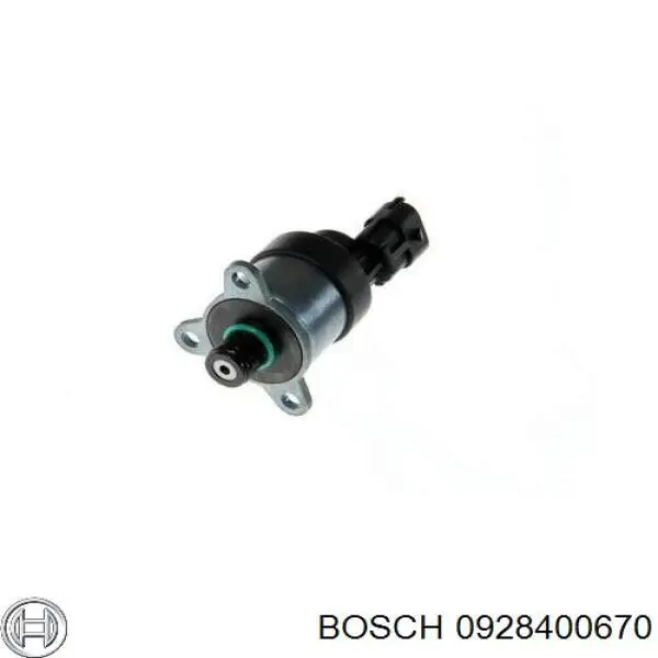 0928400670 Bosch válvula de regulação de pressão (válvula de redução da bomba de combustível de pressão alta Common-Rail-System)