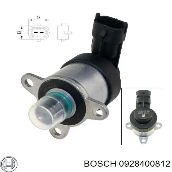 0928400812 Bosch Редукционный клапан ТНВД