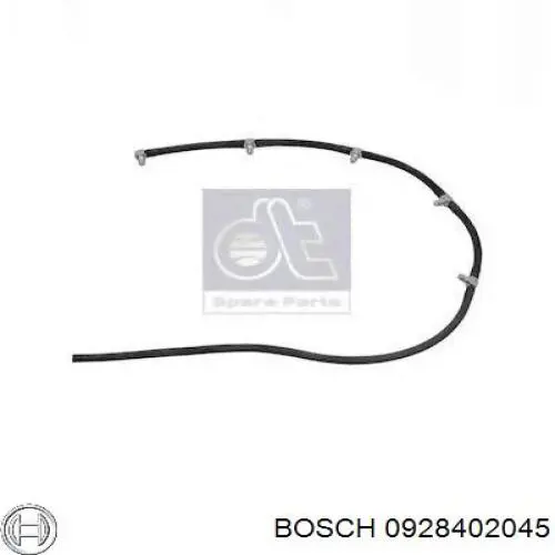 Трубка топливная, обратная от форсунок Bosch 0928402045