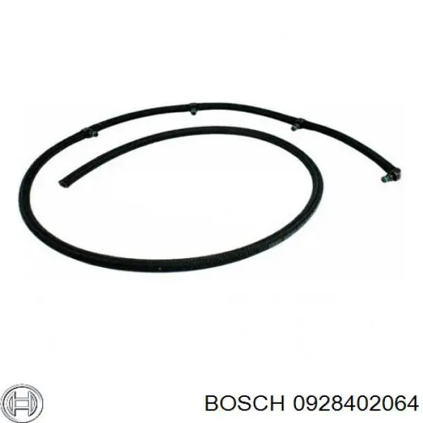 Трубка паливна, зворотня від форсунок 0928402064 Bosch