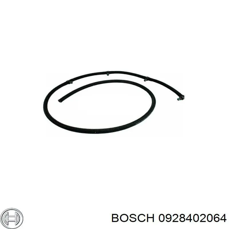 0928402064 Bosch tubo de combustível, inverso desde os injetores