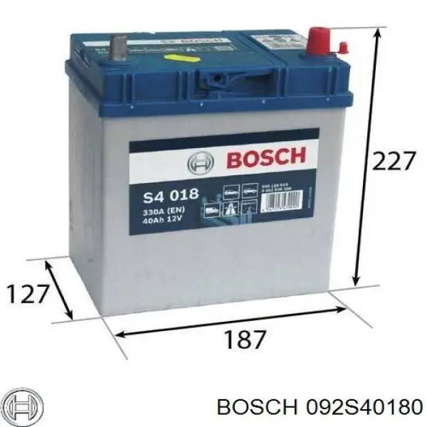 Купить Аккумулятор Bosch 40 А/ч (092S40180)