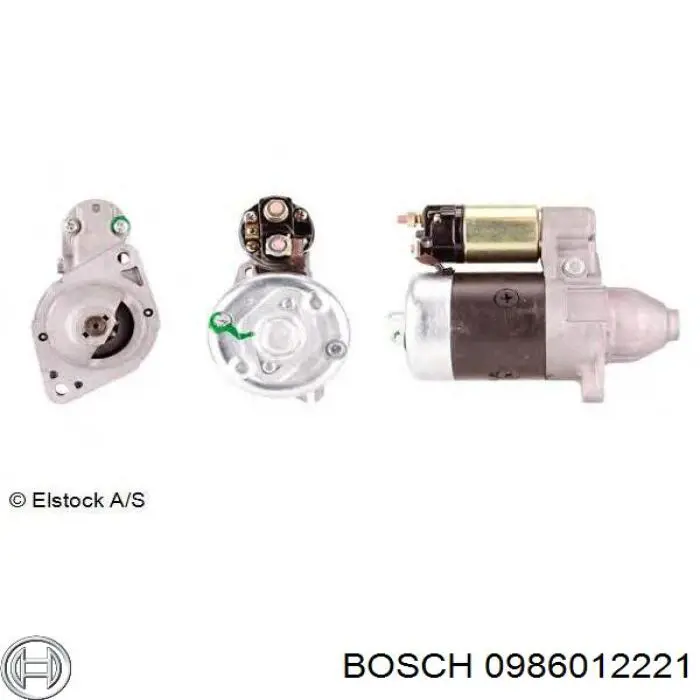 Motor de arranque 0986012221 Bosch