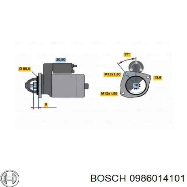 0986014101 Bosch стартер
