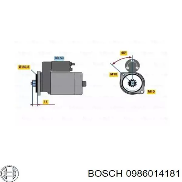 0986014181 Bosch стартер