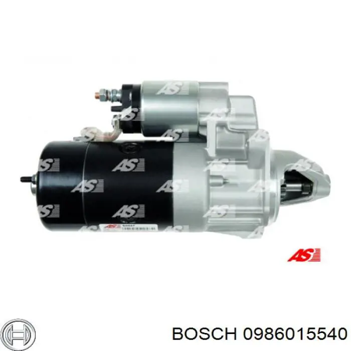 Motor de arranque 0986015540 Bosch