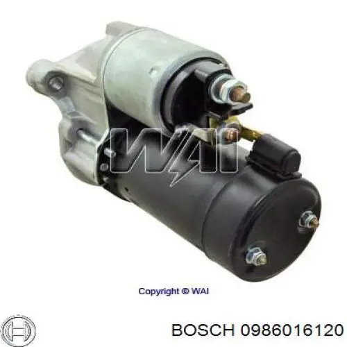 0986016120 Bosch стартер