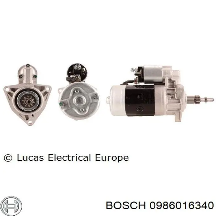 Стартер Bosch 0986016340 цена, от 118.24 USD